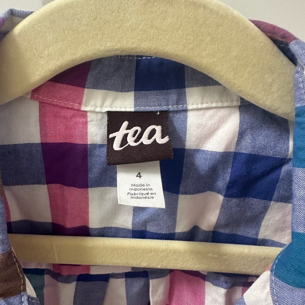 Tea Collection Button down Shirt 4T - Picture 3 of 4